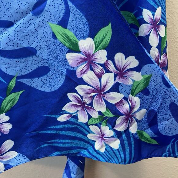 Vintage Hilo Hattie Sarong Skirt Floral Tropical Hawaiian Wrap Cover Up OS - Picture 3 of 6